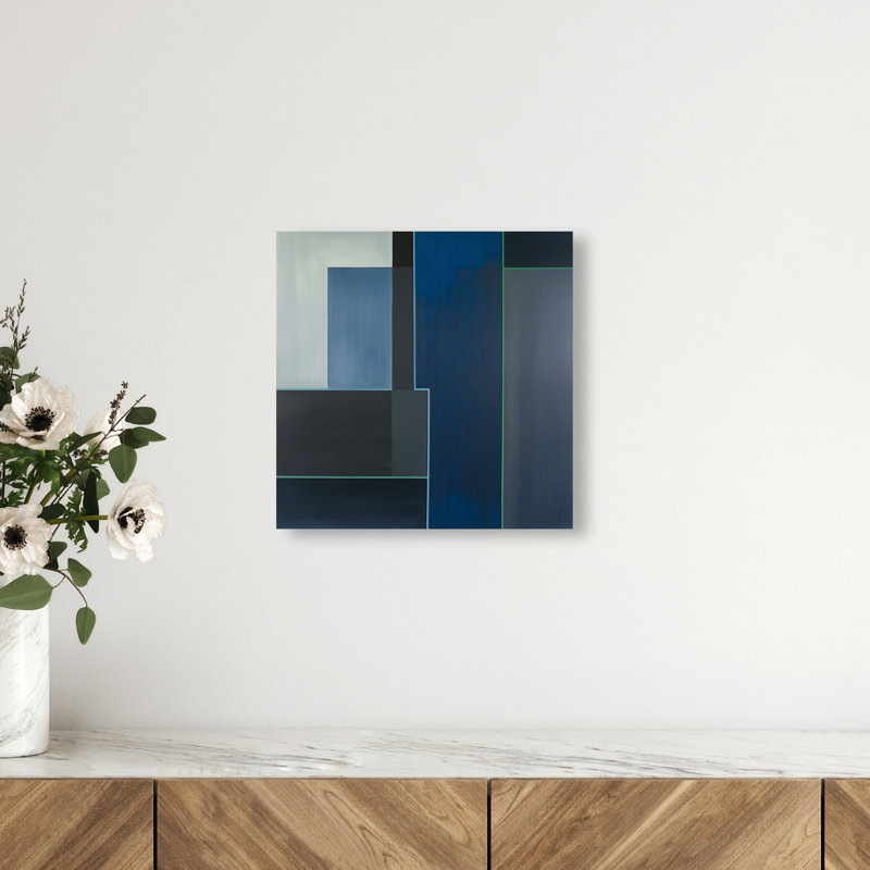 Desert Stillness II Canvas Abstract Print by Oliver Gal, Black Frame, 12 x 12, 12"H x 12"W, Canvas Unframed