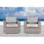 Chaise de patio avec coussins 2-691714471-691714466