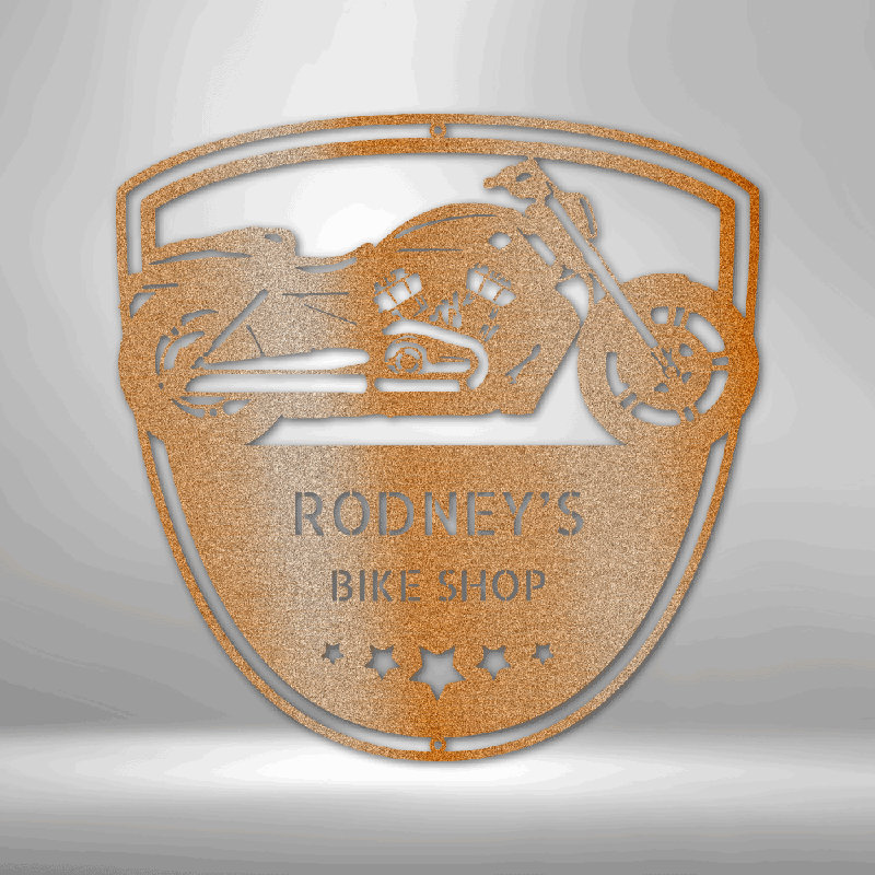 Décoration murale personnalisée «You Get Old When You Stop Riding» monogramme en acier, H 17 po x l 17,5 po x P 0,5 po, Oui