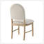 Ensemble de 2 chaises d'appoint de salle à manger à finition naturelle