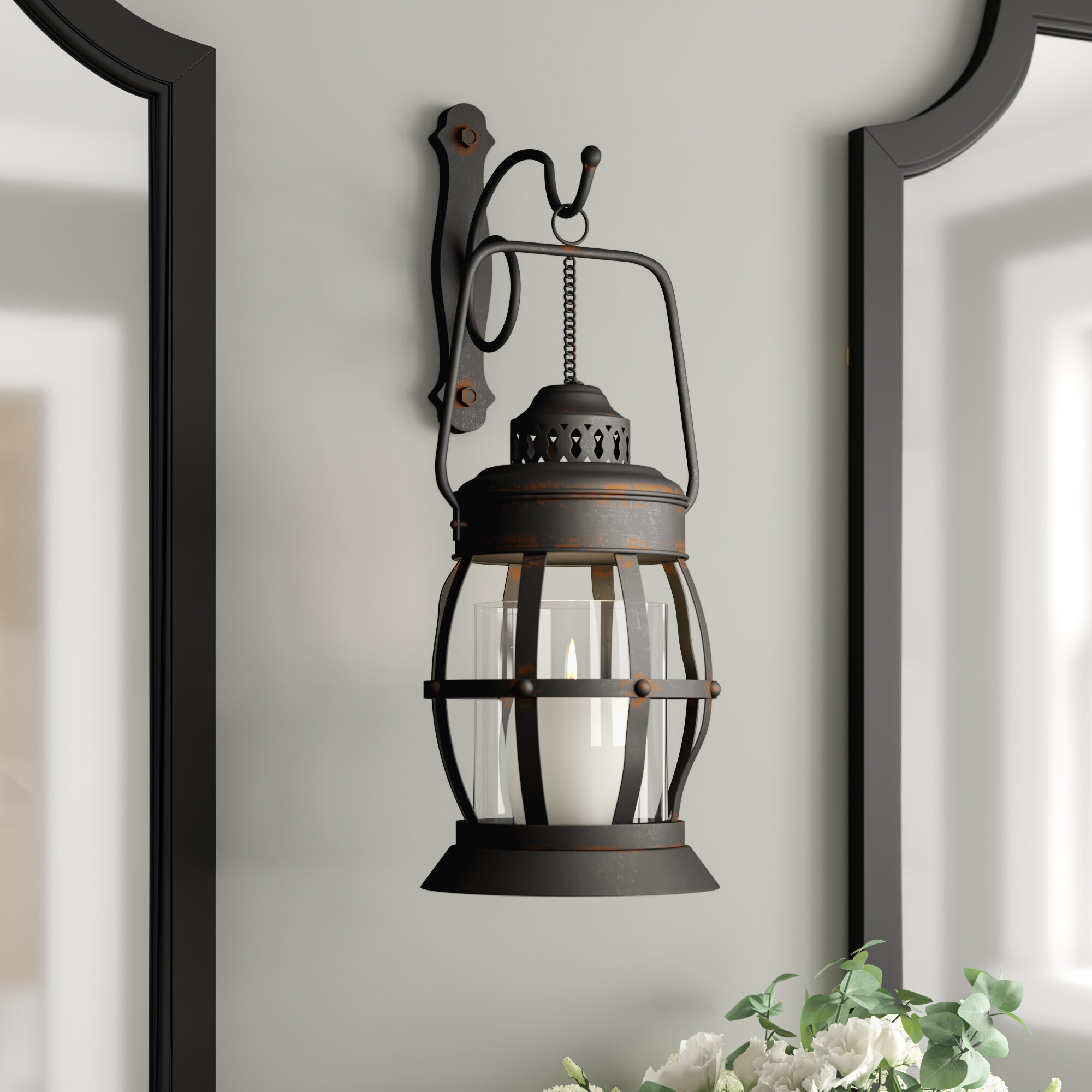Wall Sconce Candle Holder Wall-Mount Pillar Candles Holders for Room  Decoration Candle Stand 