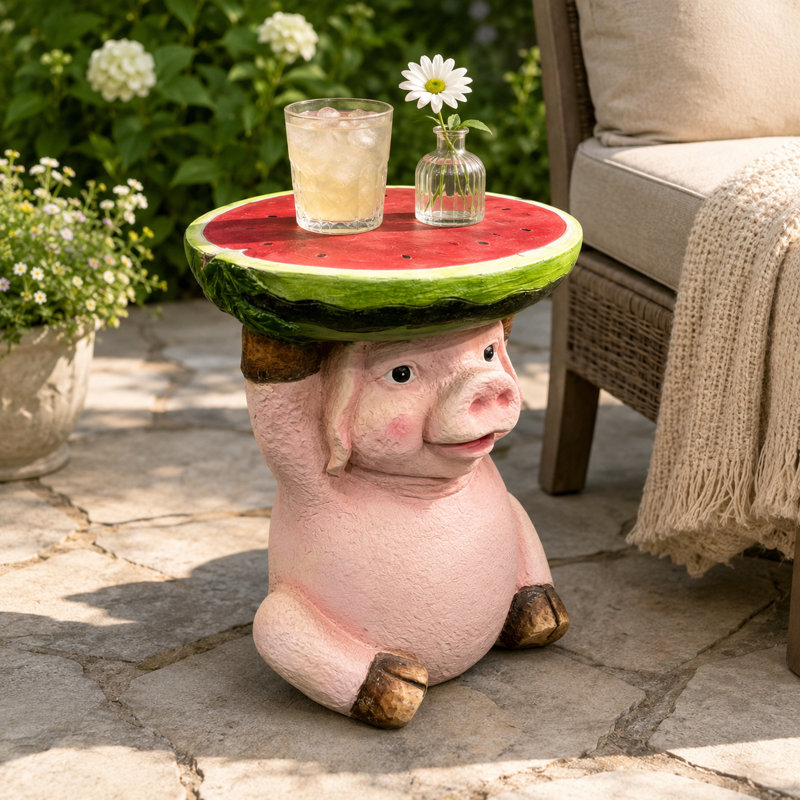 Résine en forme de cochon en résine
