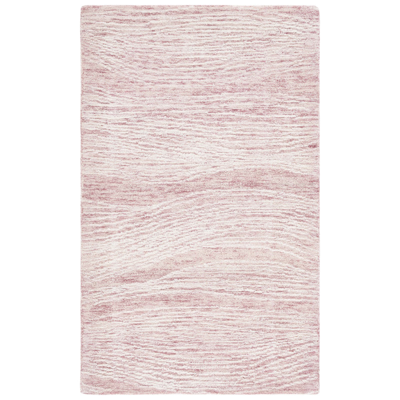 Abstract Wool Hand Tufted Area Rug, Rectangle 91 x 152 cm