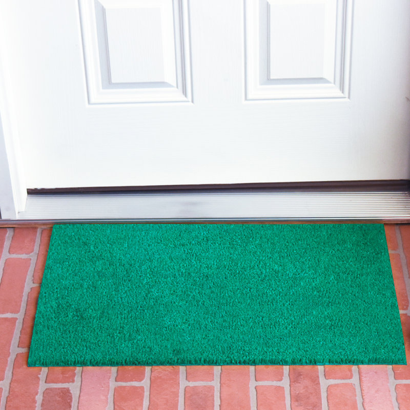Tapis d'extérieur antidérapant Kasper, L 17 po x L 29 po, Turquoise