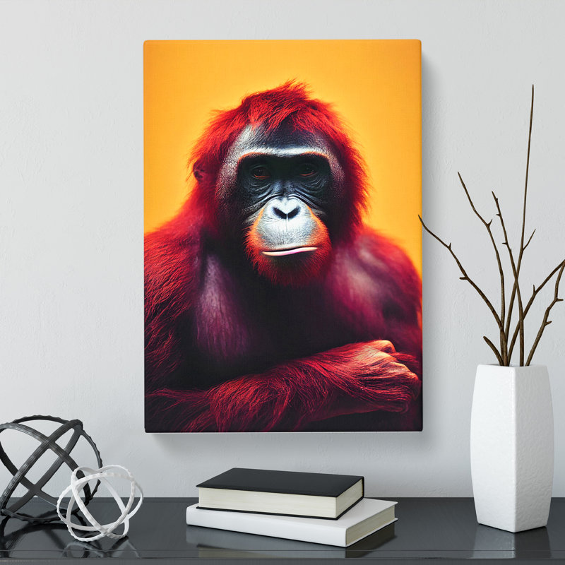 Orangutan Portrait Vol.1 - Wrapped Canvas, 60cm H x 40cm W x 3cm D