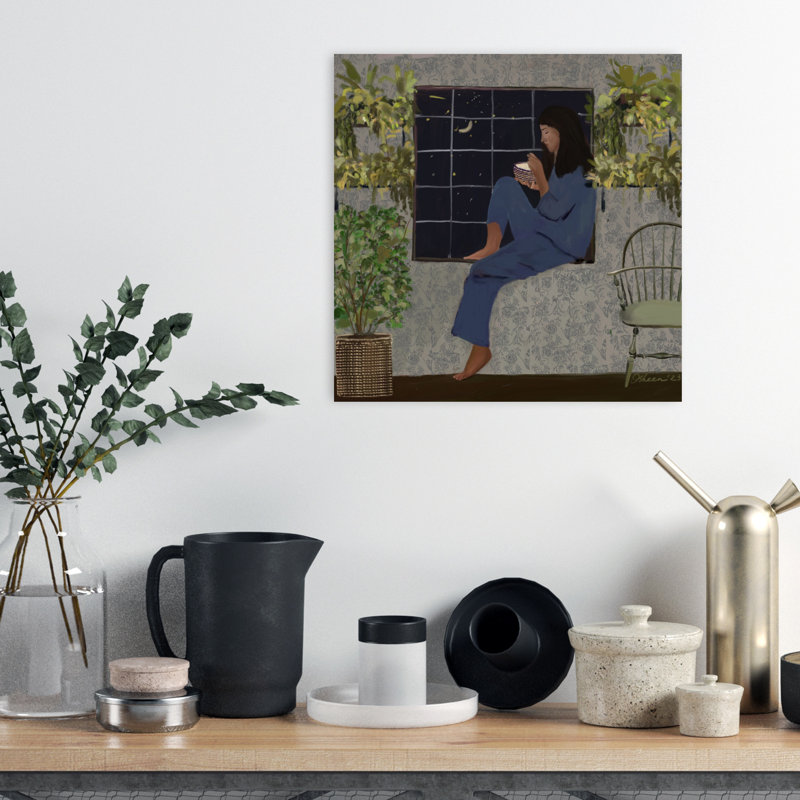 Latenight Treat Abstract Contemporary Wall Art Print 1 Piece Wrapped Canvas Wall Art, 45.72cm H x 45.72cm W