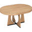 Table de salle à manger à finition naturelle avec table extensible et chaises de soutien