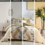 Édredon en coton avec motifs géométriques jaunes et gris