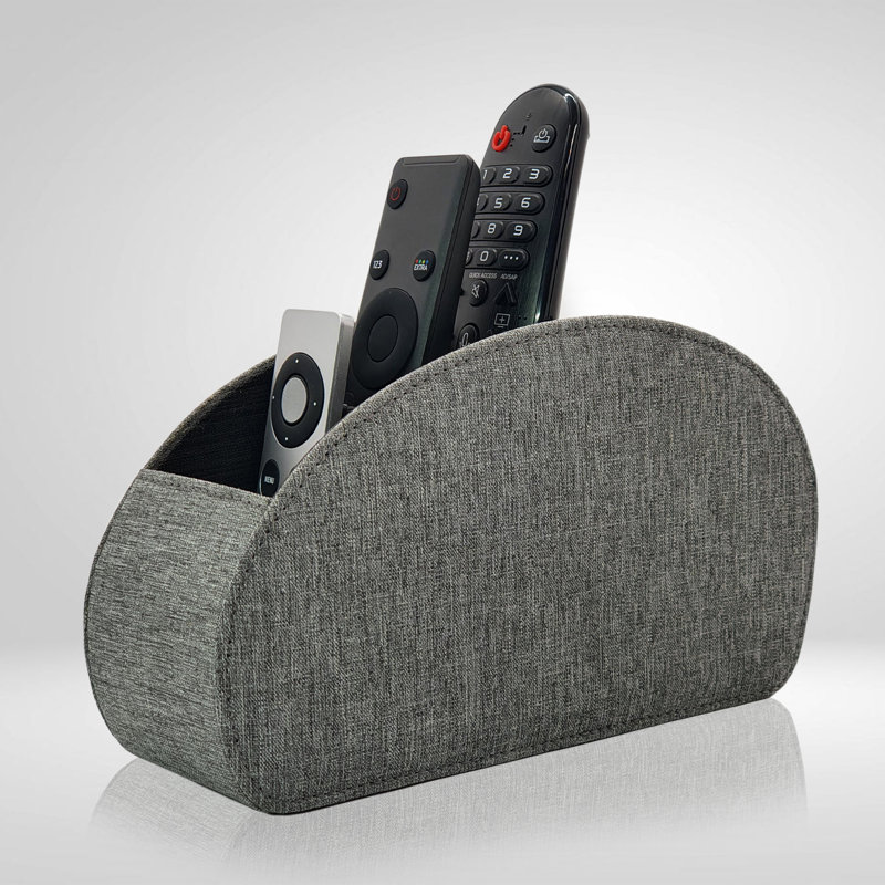 Annea Remote Control Holder, Grey/Black