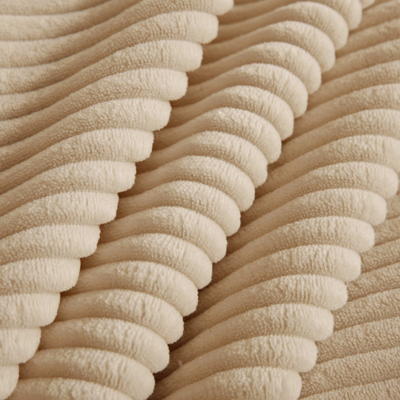 Canapé modulaire en forme de U à 4 places en velours côtelé avec confort en forme de nuage, coussins décoratifs, 2 repose-pieds amovibles et mousse à haute résistance Camel Comfort sans assemblage requis