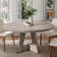 Table de salle à manger ronde de style campagnard pour 4 personnes, table de cuisine en bois noir avec piètement en croix pour salle à manger-1328462575