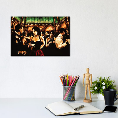 Glances 1 Piece Wall Art on Canvas