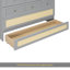 Lit escamotable double avec grands tiroirs, gris-121382296