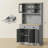 71" Tall Pantry Cabinet Freestanding Kitchen Cabinet
