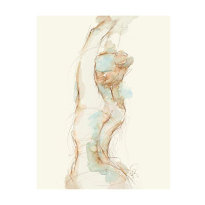 Gesture In Moment III Print by Janice Sadler