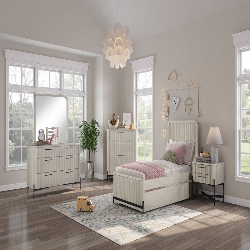 Commode 6 tiroirs, Taupe