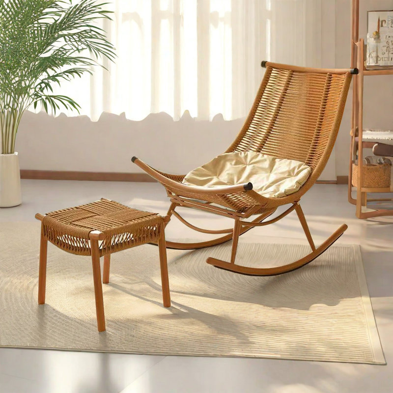 Home leisure rattan chair lazy rocking chair