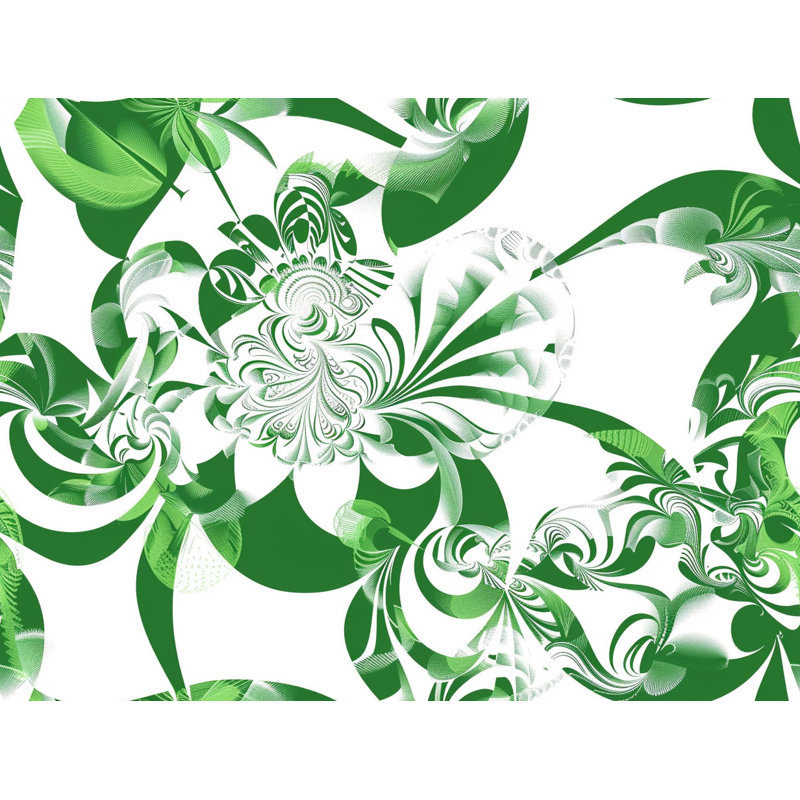 Tapis de bain à motif floral, L 21 po x L 34 po