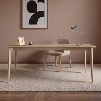 Home Desk Simple White Ash Wood Study Table