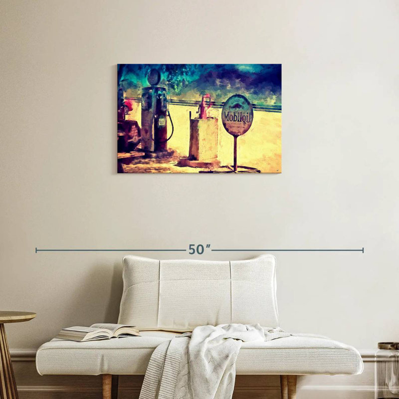 Mehar Gas Station 66 Wild West, 20" H x 30" W
