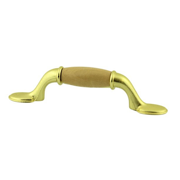 (25-Pack) 3" Center Pull, Natural/Bright Brass