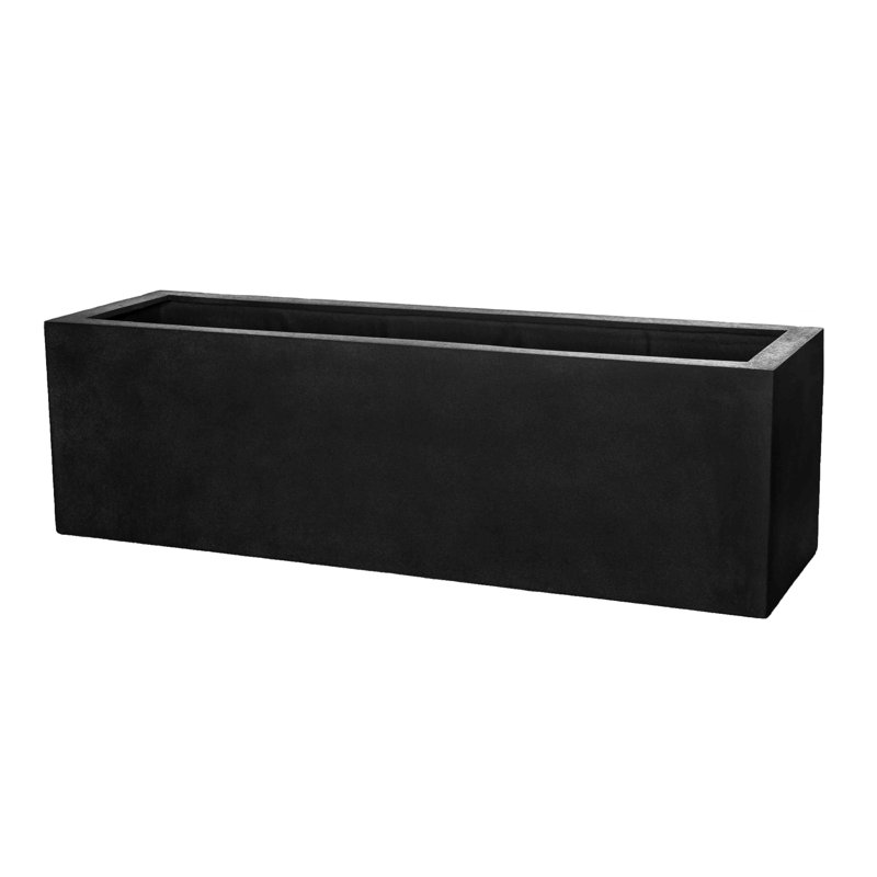 Boîte à fleurs pour fenêtre Riemer, Noir onyx clair, H 35,5 po x l 59 po x P 17,75 po
