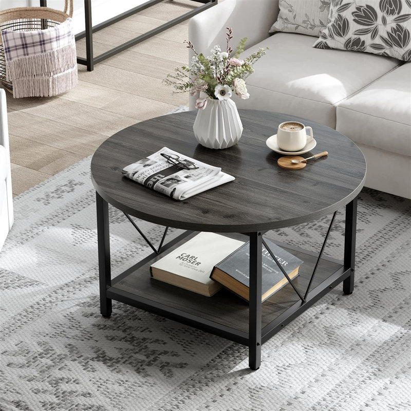Amarilda Coffee Table with Storage, Grey