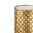 Juliet Gold Metal Cut Out Nesting End Table with Mirror Top