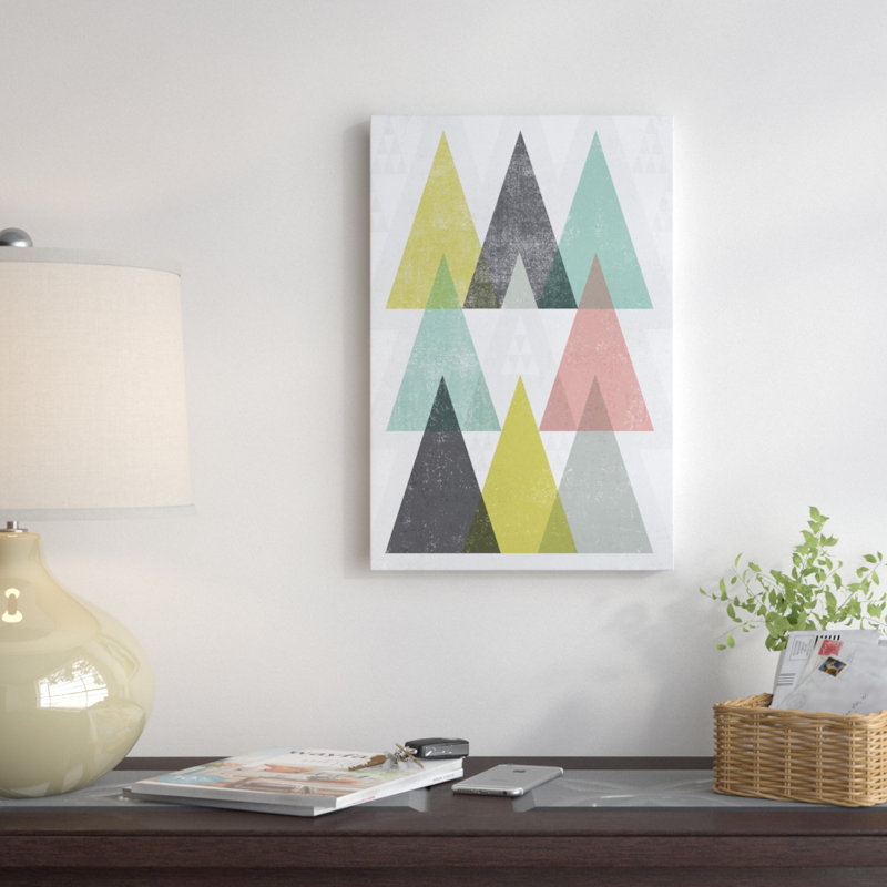 Mod Modangles IV par Michael Mullan - Giclée sur toile tendue avec châssis, H 26 po x l 18 po x P 1,5 po, Pas de tapis