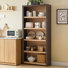 Bibliothèque Ann standard en bois, 5 niveaux, chêne brun naturel, 180 cm (H) x 158 cm (L)