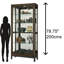Vitrine Howard Miller Quinn III, Java vieilli