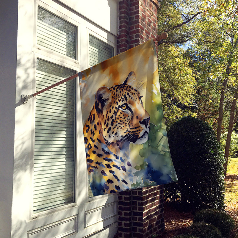Drapeau de maison de léopard