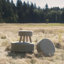 Tabouret d'appoint en bois massif Laverty