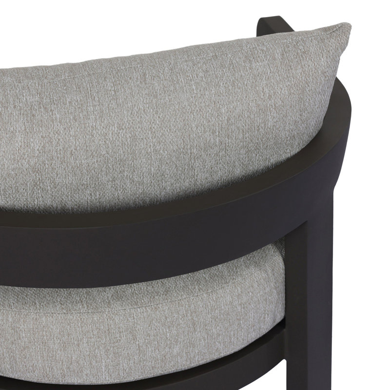 Jackson Outdoor Lounge Chair, Concha Fog