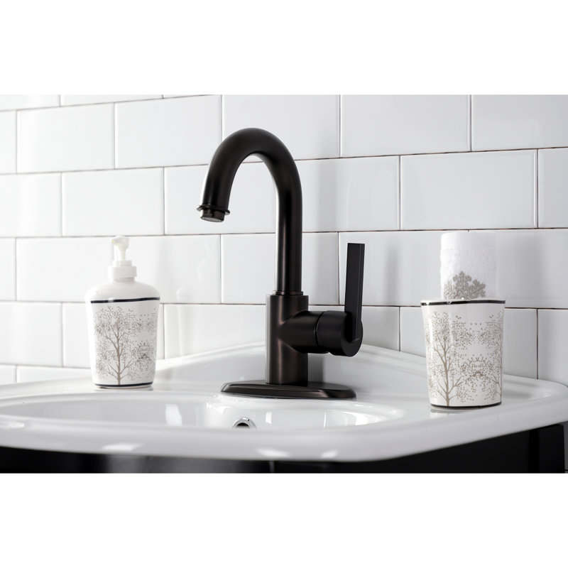 Continental Single Hole Bathroom Faucet with Drain Assembly
