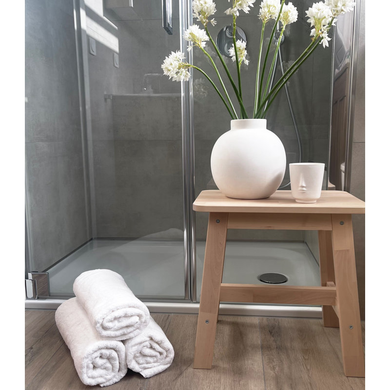 Midweight Bath Towel, White
