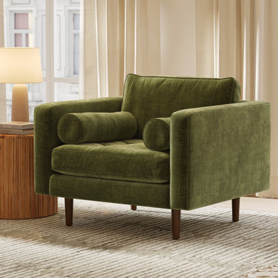 Napa 42" Wide Velvet Armchair by Poly & Bark