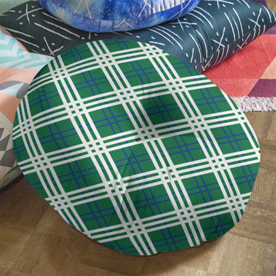 Seattle Throwback Football Luxury Round Pillow Cover & Insert