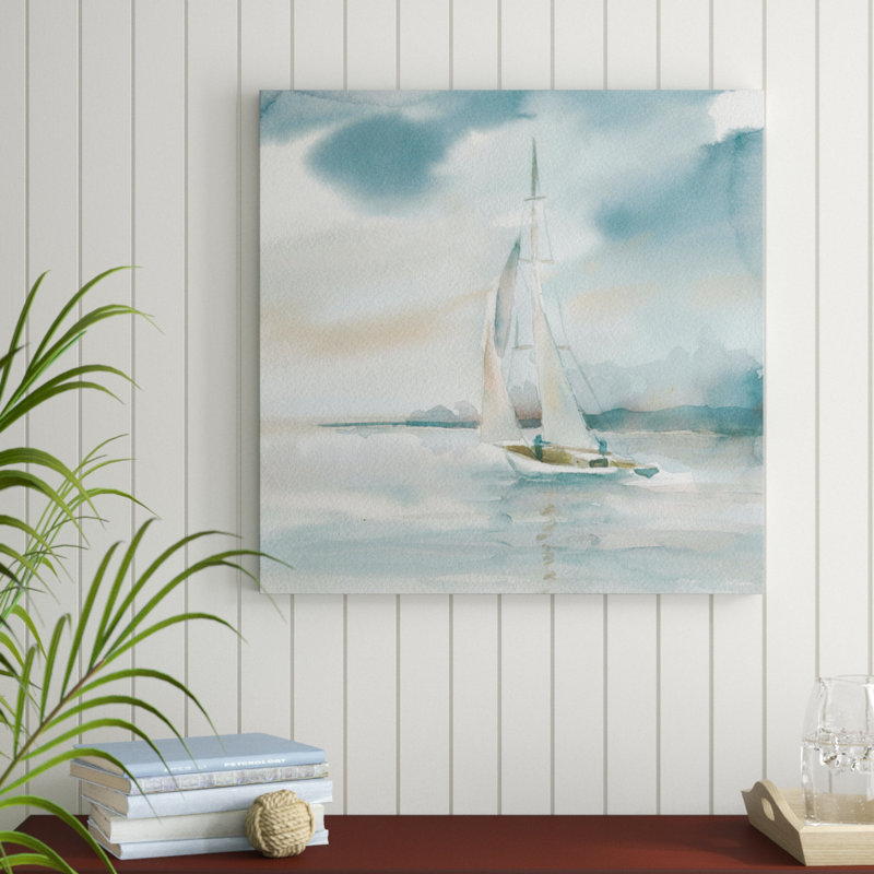 " Subtle Mist I " Painting Print, 24" H x 24" W x 1.5" D