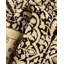 Tapis unique en laine noir / beige / brun clair de 4 pi 2 po x 6 pi 7 po Mogul