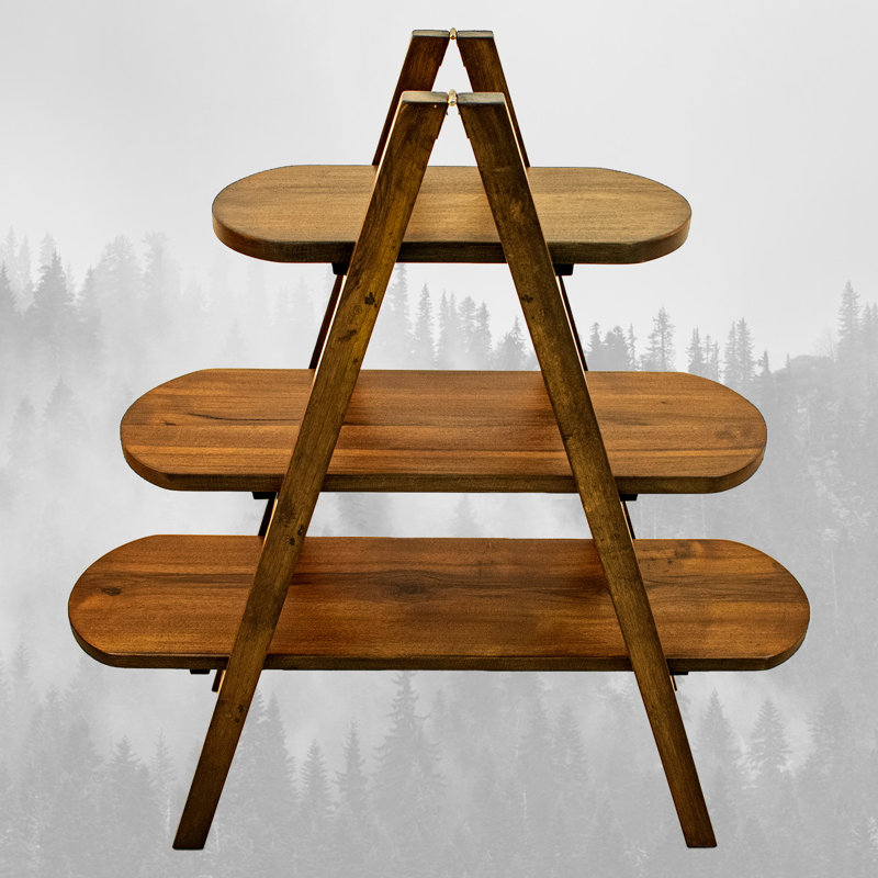Breaux Ladder Bookcase, (3 Shelves) 51.18" H x 43.31" W x 13.39" D
