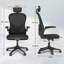 Mesh Office Chair with Headrest-524100959