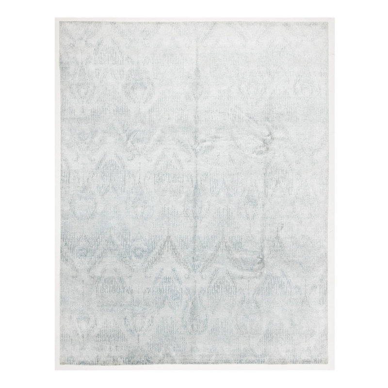 Handmade Cotton and Silk Oriental Area Rug