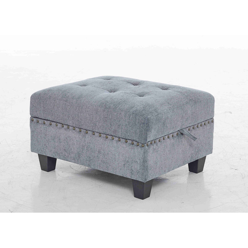 Repose-pieds pour repose-pieds modulaire rembourré avec repose-pieds carré et repose-pieds
