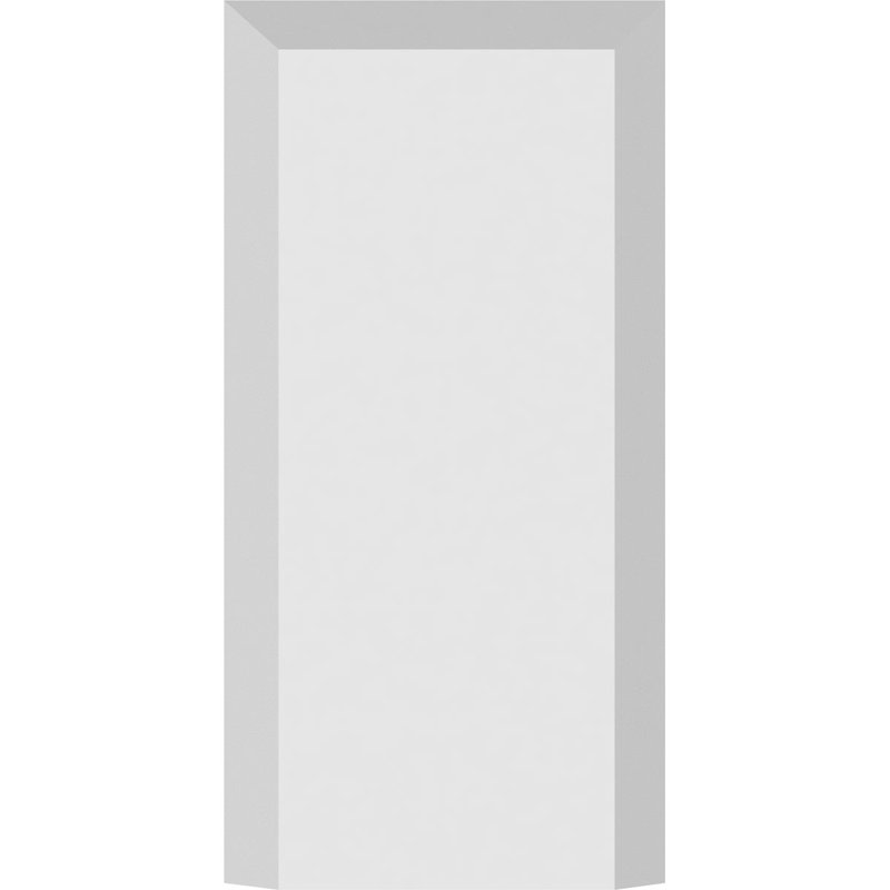 Bloc de socle standard à bords biseautés l 2 po x H 4 po x P 1 po, H 4 po x l 2 po x p 1 po