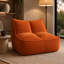 Pouf souple en velours côtelé orange pour la chambre, le salon et le dortoir