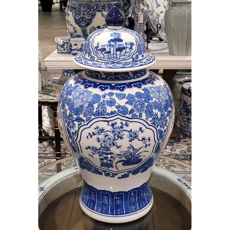 Pot en porcelaine gingembre fabriqué à la main