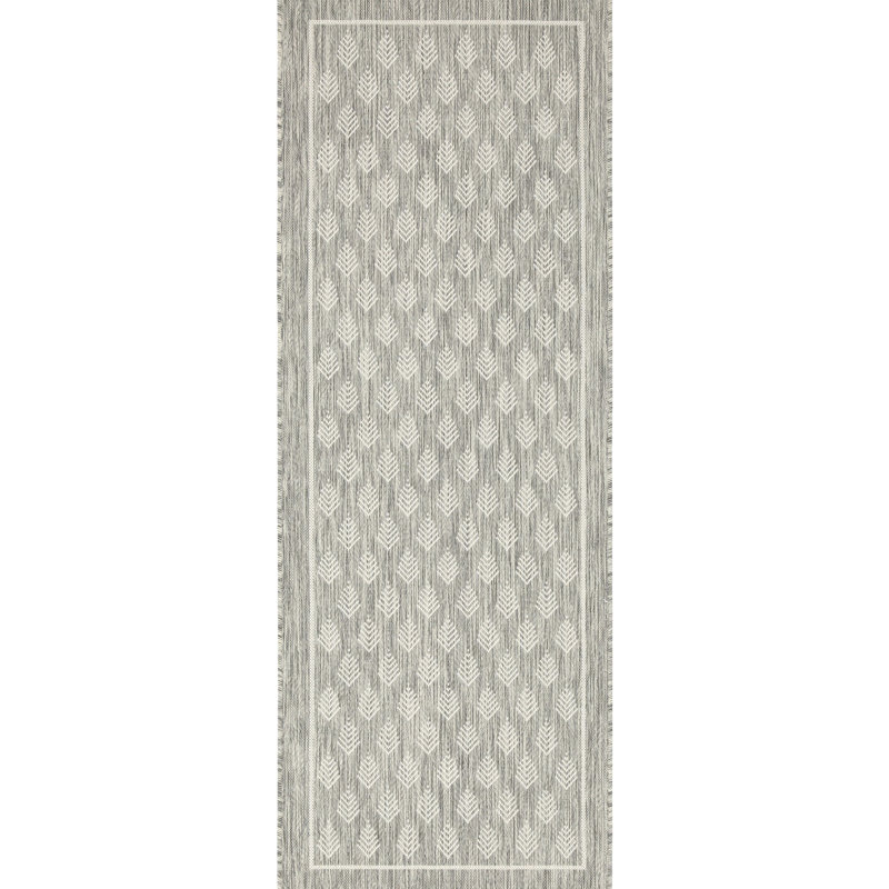 5ft. 3in. X 7ft. Silver Area Rug - For High Traffic, Stain , Polypropylene, Indoor & Outdoor Made Of Materials, Use