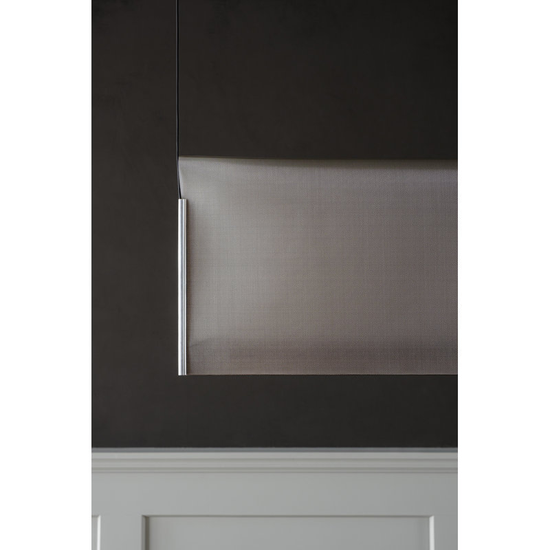 Nebra Pendant, Inox, 11.8" H x 63" W x 1.2" D