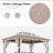 LAUSAINT HOME Outdoor Patio Gazebo 10'x13'-101335341